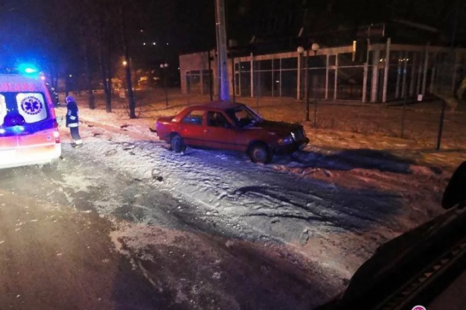 Pijany kierowca zatrzymał się na słupie - zdjęcie 3