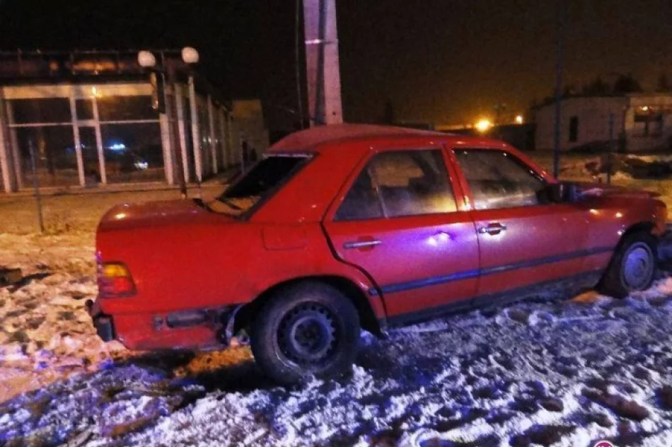 Pijany kierowca zatrzymał się na słupie - zdjęcie 4