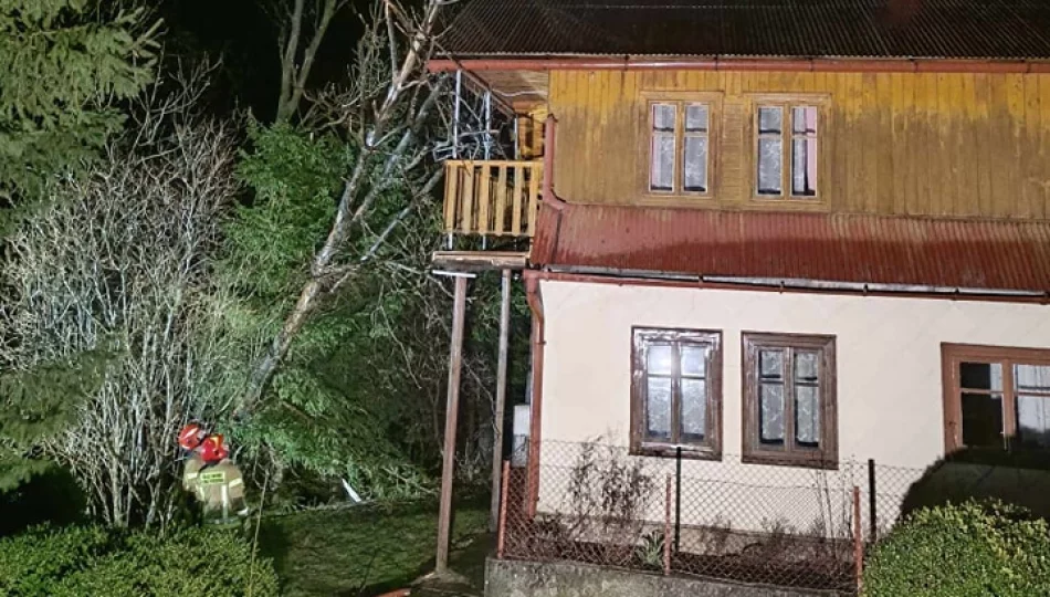 Uszkodzone dachy, powalone drzewa i zalane piwnice - zdjęcie 1
