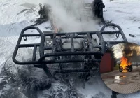 Spłonął quad na terenie szkoły - zdjęcie główne