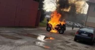 Spłonął quad na terenie szkoły - zdjęcie 2