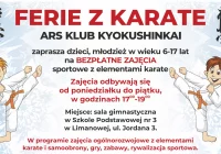 ARS Klub Kyokushinkai Limanowa zaprasza na „Ferie z Karate” - zdjęcie główne