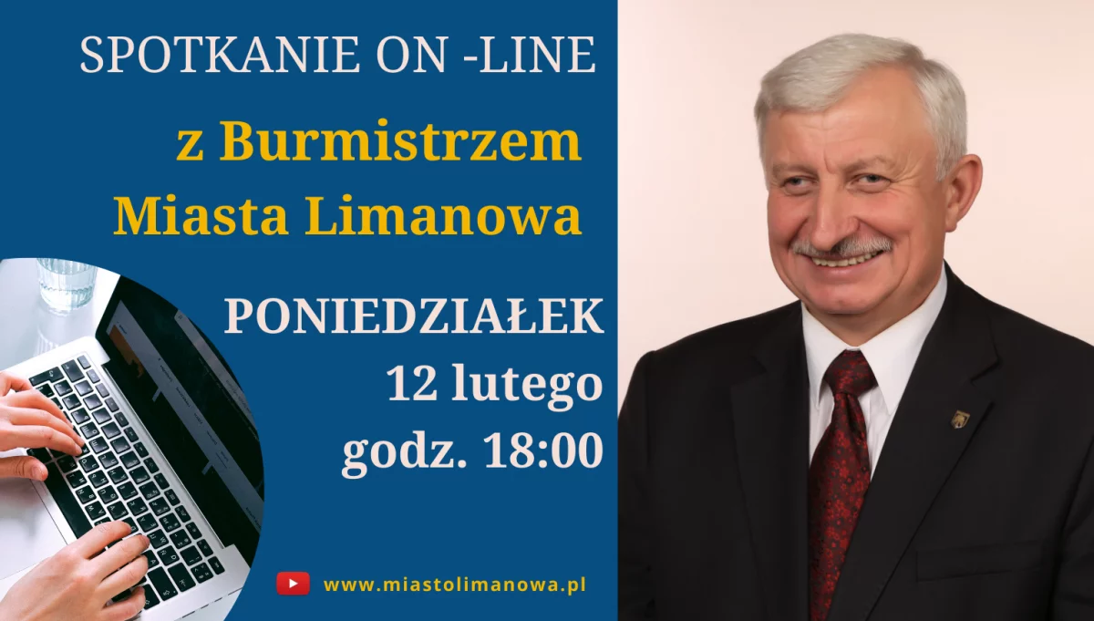 Spotkanie online z burmistrzem Limanowej