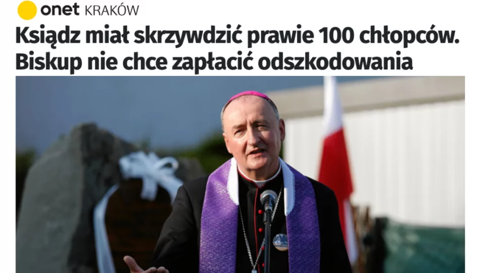Onet: "ksiądz miał skrzywdzić prawie 100 chłopców. Biskup nie chce zapłacić odszkodowania" - zdjęcie 1