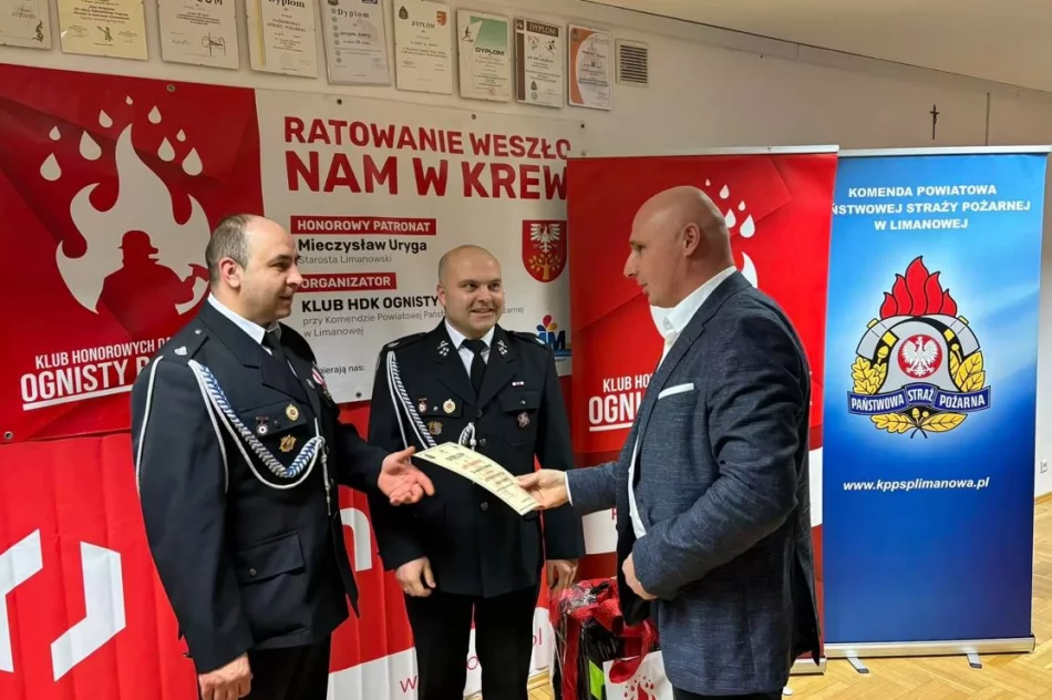 OSP Limanowa nagrodzona za II miejsce w konkursie „Ratowanie weszło nam w krew” - zdjęcie 2