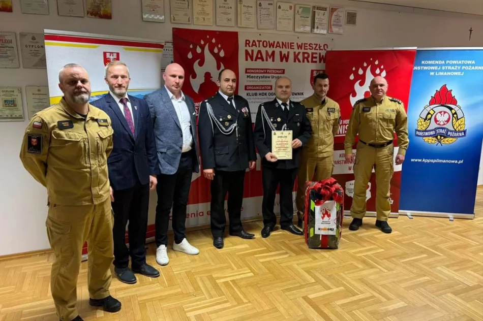 OSP Limanowa nagrodzona za II miejsce w konkursie „Ratowanie weszło nam w krew” - zdjęcie 3
