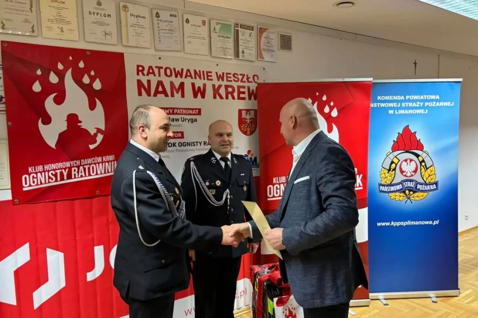 OSP Limanowa nagrodzona za II miejsce w konkursie „Ratowanie weszło nam w krew” - zdjęcie 7