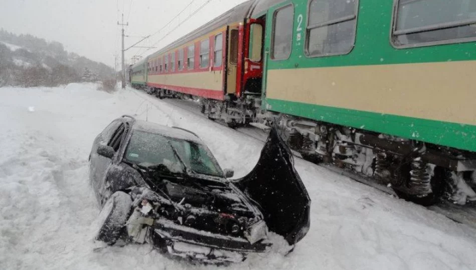 Pociąg najechał na samochód - 2 osoby ranne - zdjęcie 1