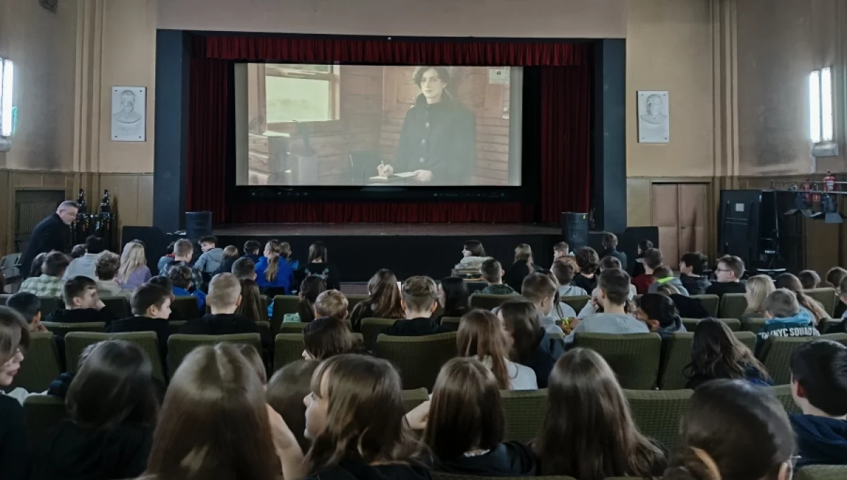 Pokaz filmu "Błogosławiona"/fot.: UG Mszana Dolna