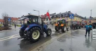 Ogromna manifestacja rolników w Limanowej (ZAPIS TRANSMISJi) - zdjęcie 2
