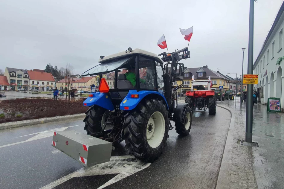 Ogromna manifestacja rolników w Limanowej (ZAPIS TRANSMISJi) - zdjęcie 5