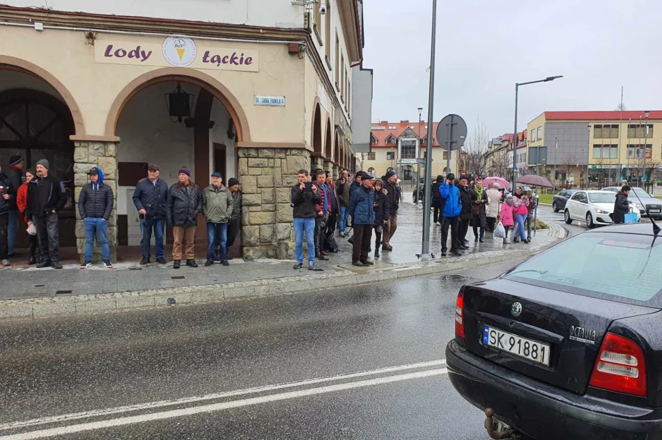 Ogromna manifestacja rolników w Limanowej (ZAPIS TRANSMISJi) - zdjęcie 10