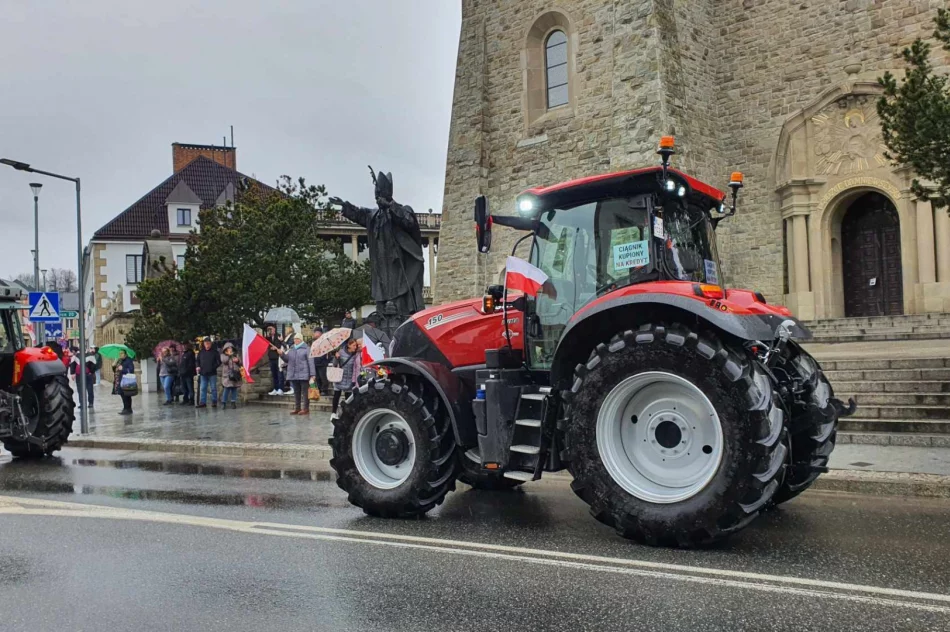 Ogromna manifestacja rolników w Limanowej (ZAPIS TRANSMISJi) - zdjęcie 19