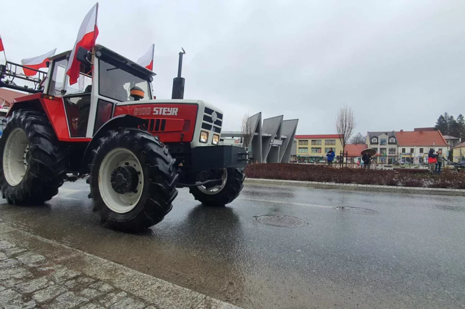 Ogromna manifestacja rolników w Limanowej (ZAPIS TRANSMISJi) - zdjęcie 20