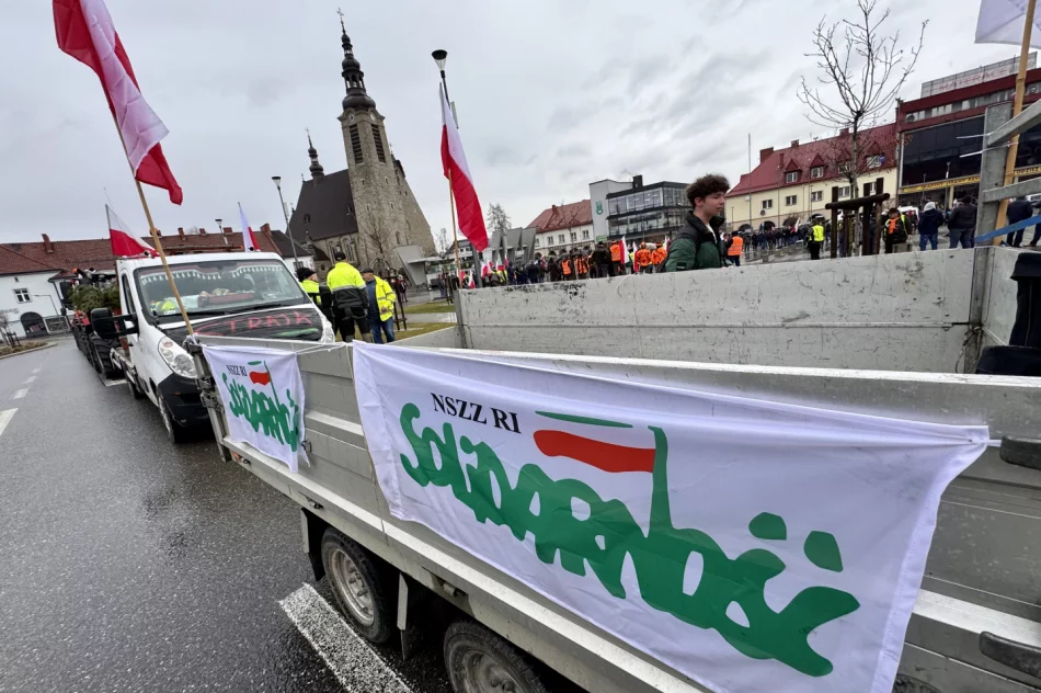 Protest rolników w Limanowej - zdjęcie 12