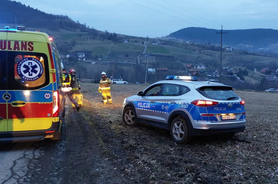 Wypadek konnego zaprzęgu, wezwano LPR - zdjęcie 3