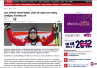 (Nie) korzysta ze sławy Justyny - sport.pl - zdjęcie główne