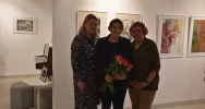 W Miejskiej Galerii Sztuki odbył się wernisaż wystawy pt. „Rytmy i światłocienie” Ewy Stokłosy - zdjęcie 2