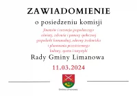 Posiedzenie Komisji Rady Gminy Limanowa - 11 marca 2024 - zdjęcie główne