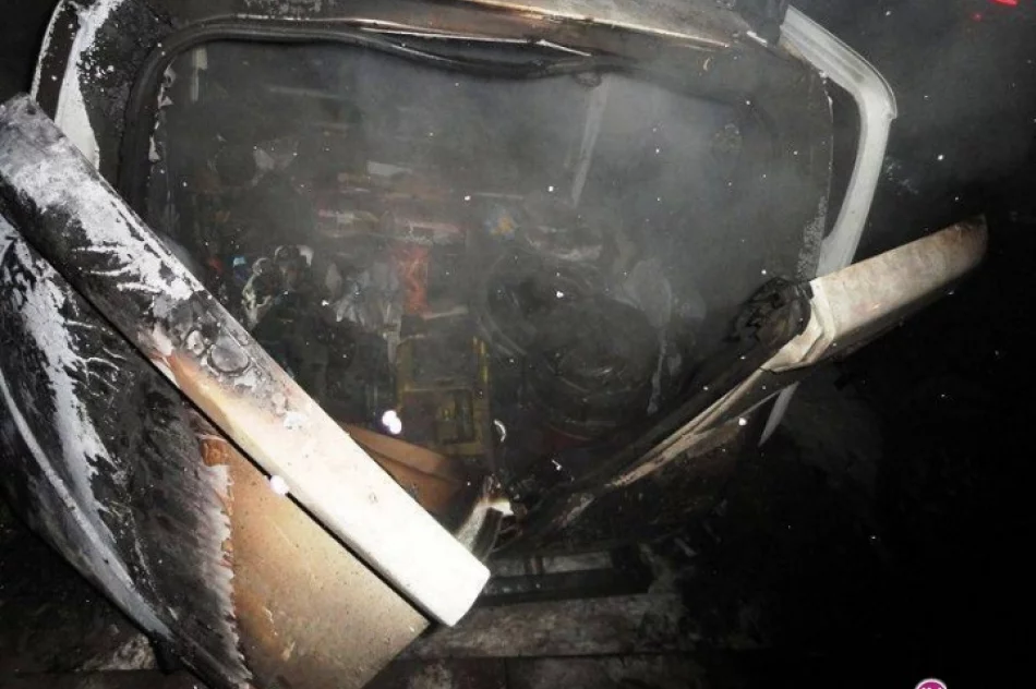 Pożar na parkingu - z dymem poszło 30 tys. zł - zdjęcie 3