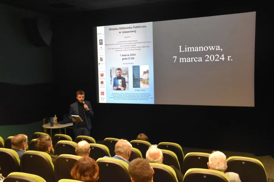 Spotkanie z Michałem Wójcikiem i jego książką w Miejskiej Bibliotece Publicznej w Limanowej - zdjęcie 3