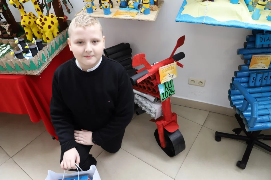 CUDA-STWORKI Z PAPIEROWEJ ROLKI Podsumowanie powiatowego konkursu - zdjęcie 3
