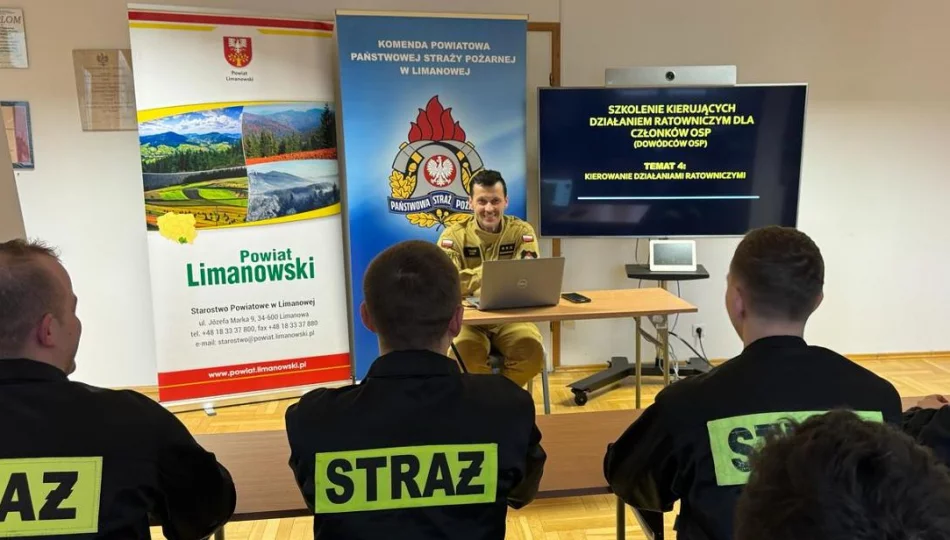 Druhowie OSP z Limanowszczyzny po specjalistycznym szkoleniu - zdjęcie 1