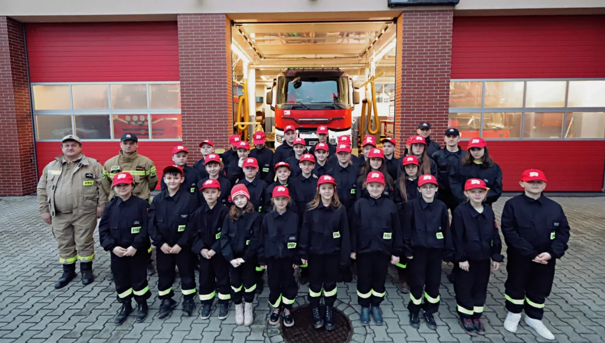 Odwiedziny Młodzieżowej Drużyny Pożarniczej OSP Wysokie w Państwowej Straży Pożarnej w Limanowej