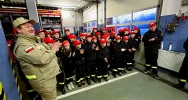 Odwiedziny Młodzieżowej Drużyny Pożarniczej OSP Wysokie w Państwowej Straży Pożarnej w Limanowej - zdjęcie 3