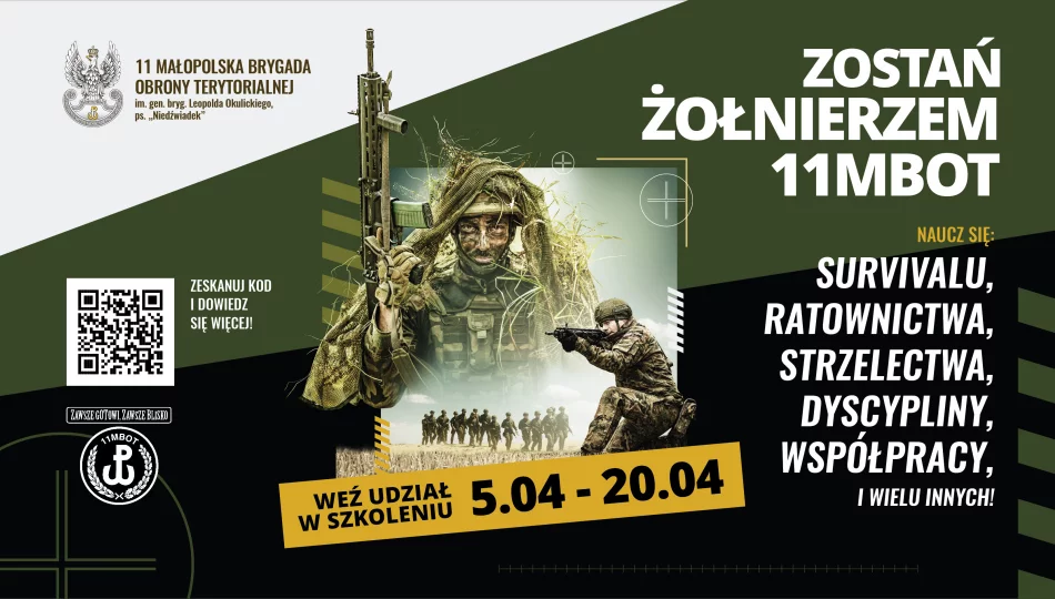Zostań żołnierzem 11MBOT – weź udział w szkoleniu w dniach od 5 do 20 kwietnia - zdjęcie 1