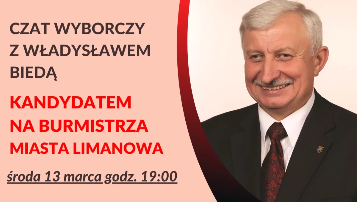 Program wyborczy Władysława Biedy – zaproszenie na internetowy czat