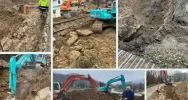 Szybkie postępy przy budowie sieci kanalizacyjnej w Koszarach - zdjęcie 3