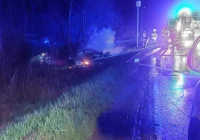 Tragiczny wypadek w Mszanie. W samochodzie spłonęło dwóch młodych mężczyzn - zdjęcie główne