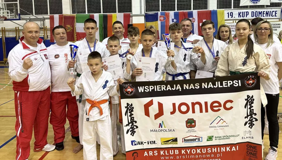 Międzynarodowy sukces karateków ARS Limanowa – JONEC Team – bardzo dobra postawa i 5 medali na Chorwacji - zdjęcie 1