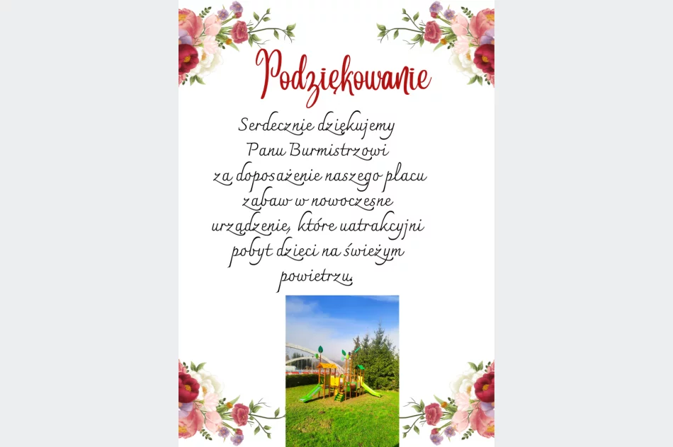 Nowy zestaw urządzeń na placu zabaw przy Miejskim Przedszkolu nr 2 - zdjęcie 5