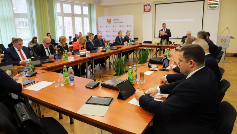 XXXIV sesja Rady Gminy Limanowa - zdjęcie 1