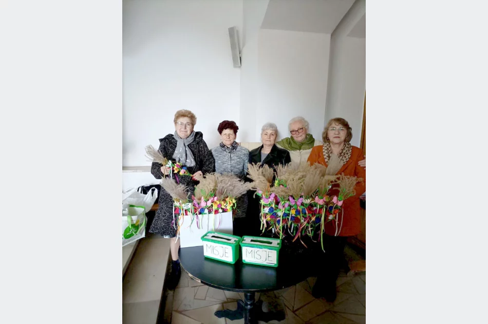 Ozdoby Wielkanocne wykonywane przez seniorki w świetlicy wiejskiej w Męcinie - zdjęcie 18