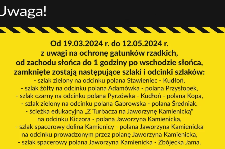 Ograniczenia dostępu do szlaków w Gorcach na rzecz ochrony gatunków - zdjęcie 2