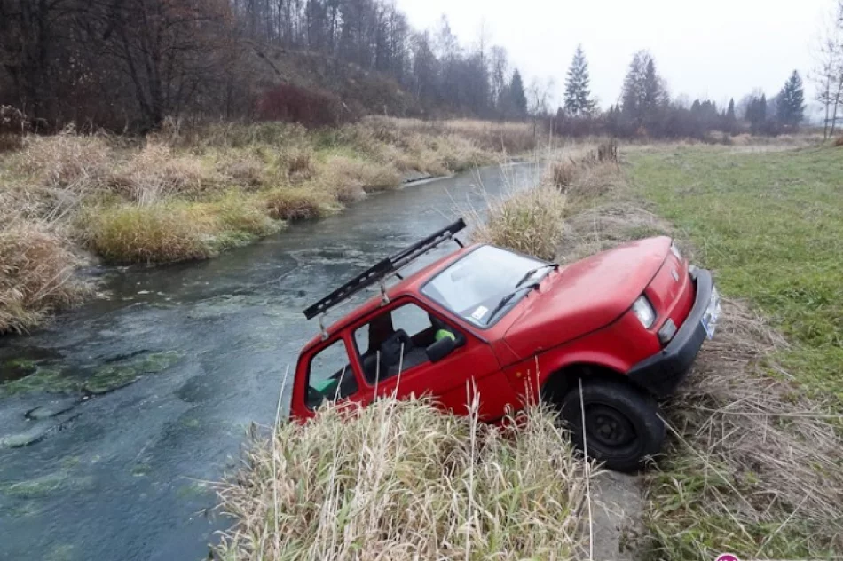 Fiat 'zaparkował' w rzece - zdjęcie 2