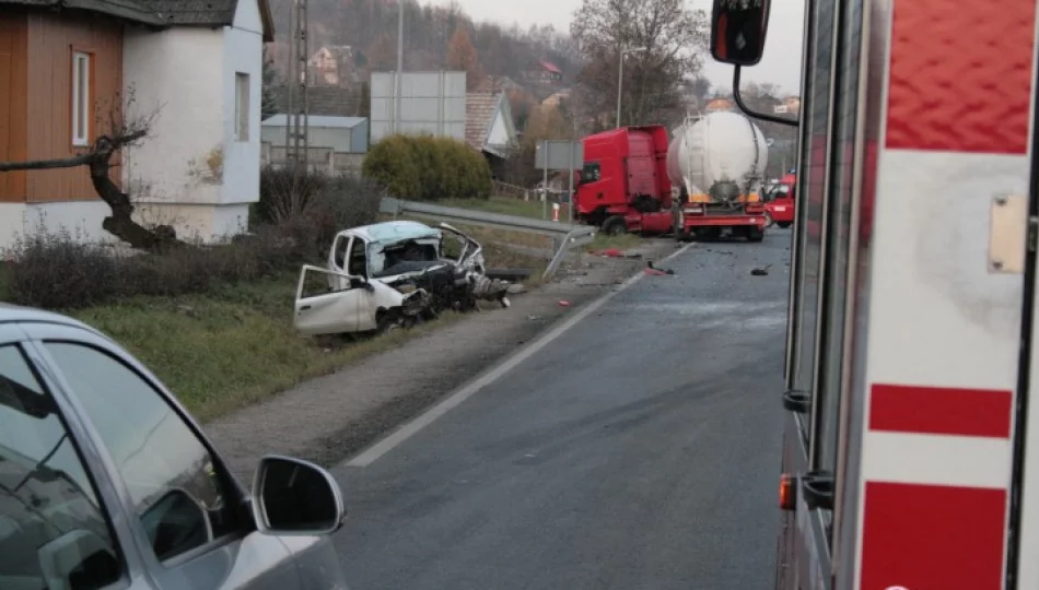Wypadek w Bieczu: nie żyje pasażerka Fiata Seicento (AKTUALIZACJA) - zdjęcie 1