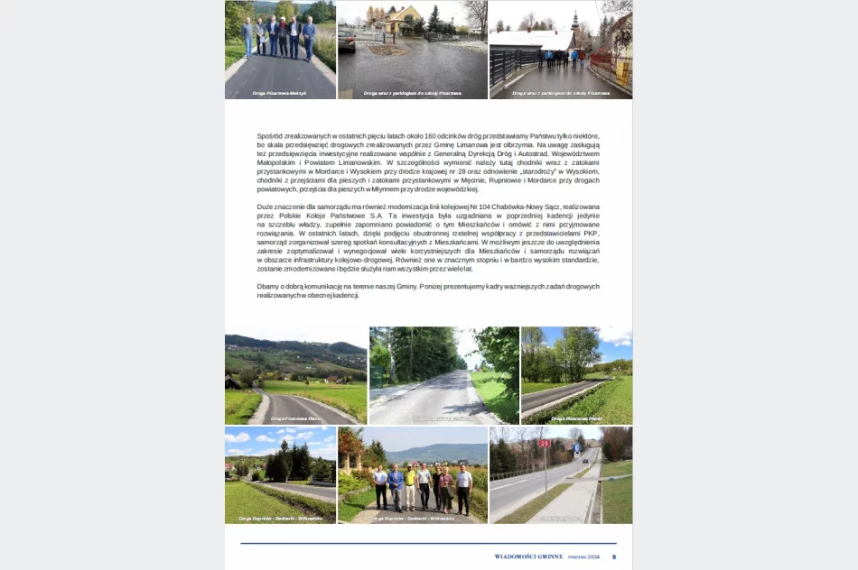 5 lat skutecznego rozwoju gminy Limanowa - biuletyn informacyjny podsumowanie kadencji 2018-2024 - zdjęcie 12