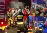 Atak na strażaków - komunikat policji - zdjęcie główne