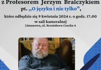 Miejska Biblioteka Publiczna zaprasza na spotkanie z Profesorem Jerzym Bralczykiem pt.: „O języku i nie tylko” - zdjęcie główne