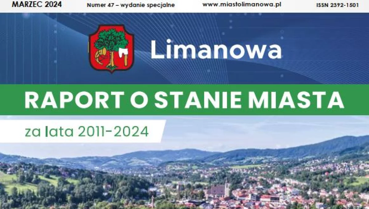 „Informator Miejski – Raport o stanie Miasta Limanowa” – zachęcamy do lektury