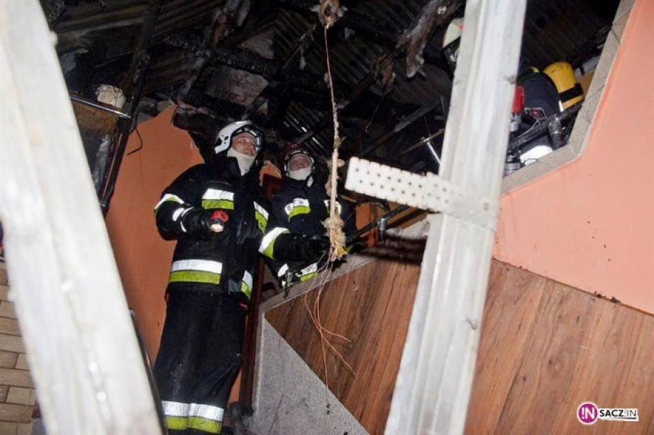 Spłonęło poddasze budynku wielorodzinnego - zdjęcie 2