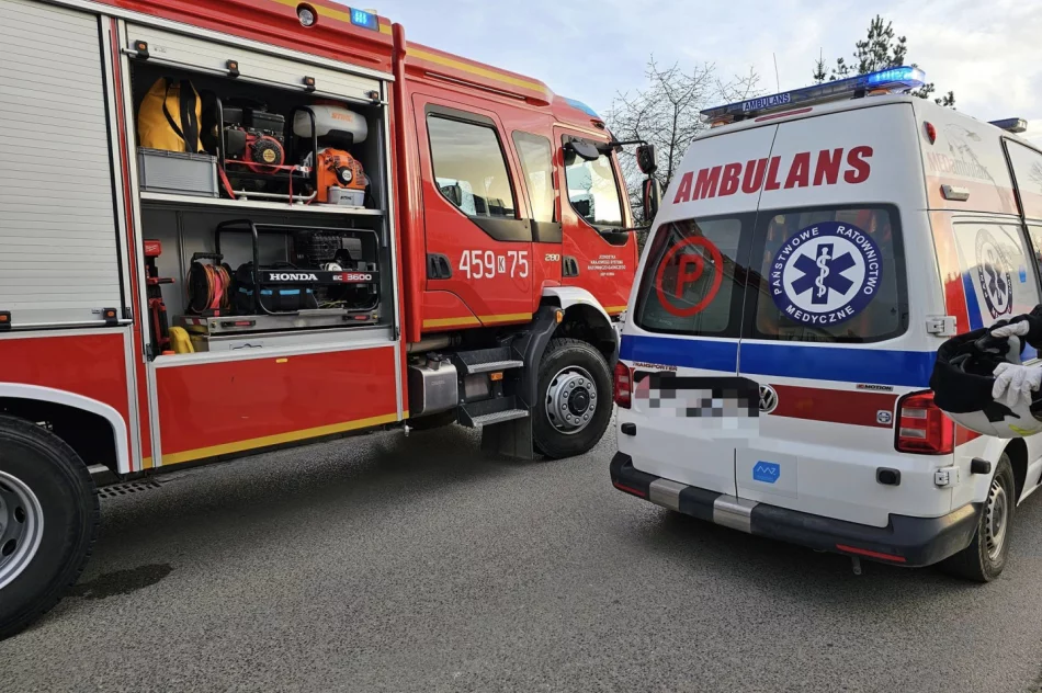  Zderzenie z samochodem – motocyklista w szpitalu - zdjęcie 2