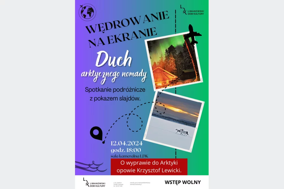 12 kwietnia poznamy "DUCHA ARKTYCZNEGO NOMADY" - zapraszamy na kolejne spotkanie w cyklu "Wędrowanie na ekranie" - zdjęcie 2