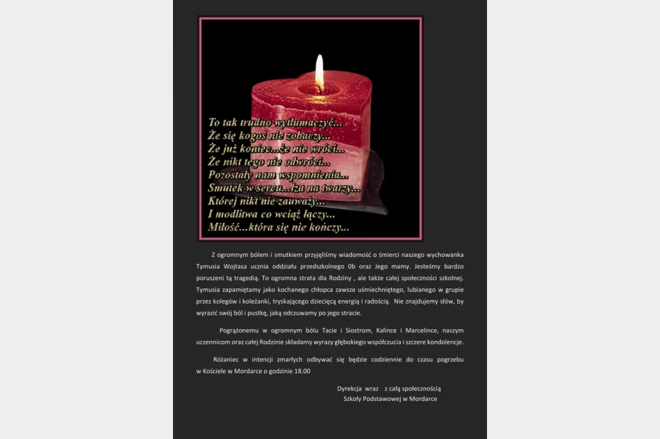 Lokalna społeczność w żałobie - zdjęcie 3
