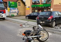 Ciężkie obrażenia 46-letniego motocyklisty - zdjęcie główne