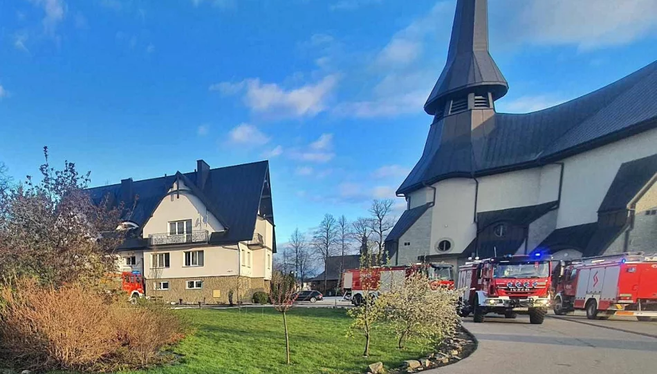 Pożar w budynku plebanii - zdjęcie 1